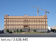 Москва. Лубянская площадь. Здание органов госбезопасности России (2012 год). Стоковое фото, фотограф Илюхина Наталья / Фотобанк Лори