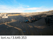 Роторный экскаватор в угольном забое (2012 год). Стоковое фото, фотограф Юлия Врублевская / Фотобанк Лори