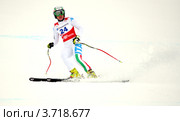 Лыжница Джоанна Шнарф на чемпионате FIS Alpine Ski World Cup 2011/2012. Редакционное фото, фотограф Анна Мартынова / Фотобанк Лори