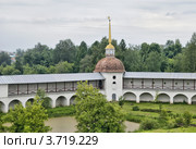 Тихвин. Юго-западная (Столбовая) башня. Сырково озеро (2012 год). Стоковое фото, фотограф Румянцева Наталия / Фотобанк Лори