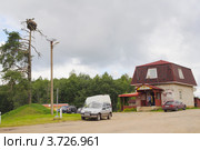 Кафе "Гнездо" город Пустошка, Псковская область (2012 год). Редакционное фото, фотограф Галина Ермолаева / Фотобанк Лори