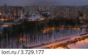 Небо над городом темнело (Таймлапс) Стоковое видео, видеограф Losevsky Pavel / Фотобанк Лори