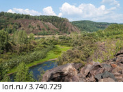 Река Томь. Окрестности Зеленогорского. Стоковое фото, фотограф Олег Новожилов / Фотобанк Лори