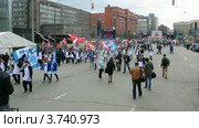 Участники  акции по борьбе с коррупцией, таймлапс (2011 год). Редакционное видео, видеограф Losevsky Pavel / Фотобанк Лори