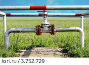 Задвижка трубопровода. Нефтепровод. Стоковое фото, фотограф Стефания Домогацкая / Фотобанк Лори
