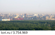Новый день начинается в Москве, тайм лапс (2011 год). Стоковое видео, видеограф Losevsky Pavel / Фотобанк Лори