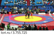 Женщины борцы на 2010 FILA Чемпионат мира по борьбе (2011 год). Редакционное видео, видеограф Losevsky Pavel / Фотобанк Лори
