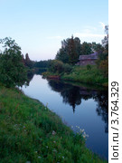Пейзаж, река Олонка. Город Олонец, Республика Карелия (2012 год). Стоковое фото, фотограф Вячеслав Палес / Фотобанк Лори