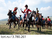 Реконструкция военного сражения под Бородином (2012 год). Редакционное фото, фотограф Литвяк Игорь / Фотобанк Лори