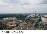 Вид сверху на ул. Дружбы Народов, г. Когалым (2012 год). Стоковое фото, фотограф Бордачёва Светлана / Фотобанк Лори