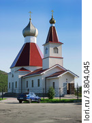 Кандалакша. Церковь Рождества Иоанна Предтечи (2012 год). Стоковое фото, фотограф Александр Романов / Фотобанк Лори
