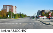 Улица Кошица в городе Ковдоре (2012 год). Редакционное фото, фотограф Александр Романов / Фотобанк Лори