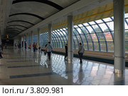 Станция Аметьево, казанское метро (2012 год). Редакционное фото, фотограф Вадим Хомяков / Фотобанк Лори