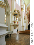 Интерьер Софийского собора. Полоцк, Витебская обл., Беларусь (2012 год). Стоковое фото, фотограф Марина Шатерова / Фотобанк Лори