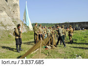 Солдаты УПА. Реконструкция событий 1919 года в г. Каменце-Подольском (2012 год). Редакционное фото, фотограф Красилов Игорь / Фотобанк Лори