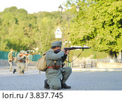 Солдат УСС. Реконструкция событий 1919 года в г. Каменце-Подольском (2012 год). Редакционное фото, фотограф Красилов Игорь / Фотобанк Лори