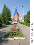Минусинск. Часовня Пантелеймона Целителя (2012 год). Стоковое фото, фотограф Шичкина Антонина / Фотобанк Лори