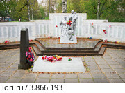 Мемориал в честь погибших в Великой Отечественной войне. Пудож (2012 год). Редакционное фото, фотограф Александр Романов / Фотобанк Лори