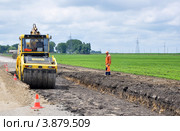 Дорожные работы в сельской местности (2012 год). Редакционное фото, фотограф Анна Мартынова / Фотобанк Лори