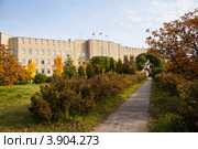 Здание коряжемской городской мэрии на проспекте Ленина (2012 год). Стоковое фото, фотограф Ирина Бобрешова / Фотобанк Лори
