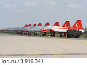 Легкий сверхзвуковой истребитель турецких ВВС Northrop F-5A Freedom Fighter. Международная авиакосмическая выставка (ILA 2012), Берлин. Германия. Редакционное фото, фотограф Sergey Kohl / Фотобанк Лори