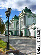 Город Омск, Омский академический театр драмы, построен 1905 году (2012 год). Стоковое фото, фотограф Виктор Топорков / Фотобанк Лори