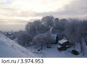 Зимнее утро в Новогрудке (2008 год). Стоковое фото, фотограф Наталья Нестерова / Фотобанк Лори