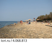 Пляж отеля "Laguna Materada 3*", город Лорен, Хорватия, Европа. Редакционное фото, фотограф lana1501 / Фотобанк Лори