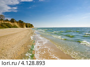 Осенний берег Цимлянского водохранилища (2012 год). Стоковое фото, фотограф Борис Панасюк / Фотобанк Лори