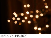 Новогодний фон с эффектом боке. Стоковое фото, фотограф Владимир Журавлев / Фотобанк Лори