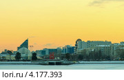 Центральная набережная города Екатеринбурга. Таймлапс. От храма к башни (2012 год). Редакционное видео, видеограф Никита Майков / Фотобанк Лори