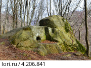 Корытообразный дольмен Целитель в Мамедовом ущелье (2013 год). Стоковое фото, фотограф Анна Мартынова / Фотобанк Лори
