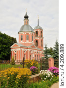 Храм святых Бориса и Глеба в Обнинске, деревня Белкино (2009 год). Стоковое фото, фотограф Денис Ларкин / Фотобанк Лори