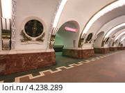 Станция Петербургского метрополитена "Площадь Восстания". Центральный зал (2013 год). Редакционное фото, фотограф Александр Тарасенков / Фотобанк Лори