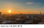 Ото дня к ночи. Екатеринбург, камера снизу вверх, таймлапс (2013 год). Стоковое видео, видеограф Никита Майков / Фотобанк Лори