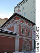 Церковь Космы и Дамиана Ассийских, что в Старых Панех, Москва (2013 год). Стоковое фото, фотограф lana1501 / Фотобанк Лори