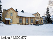 Дом работников бункера связи Локки. Миккели. Финляндия (2013 год). Стоковое фото, фотограф Александр Щепин / Фотобанк Лори