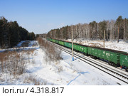 Порожние вагоны зеленого поезда (2012 год). Редакционное фото, фотограф Анатолий Матвейчук / Фотобанк Лори