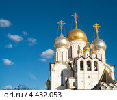 Москва. Собор Рождества Пресвятой Богородицы Зачатьевского монастыря (2013 год). Стоковое фото, фотограф Борис Сунцов / Фотобанк Лори