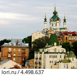 Андреевская церковь в Киеве (2008 год). Стоковое фото, фотограф Мирослава Безман / Фотобанк Лори