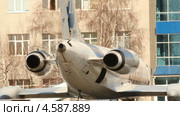 Самолет Ту-134 RA-65055. Аэропорт Уфа (2013 год). Редакционное видео, видеограф Mikhail Erguine / Фотобанк Лори