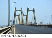 Bandra-Worli sea link  в Бомбее, Индия (2013 год). Стоковое фото, фотограф Светлана Колобова / Фотобанк Лори