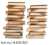 Две стопки книг. Стоковое фото, фотограф Елена Архангельская / Фотобанк Лори