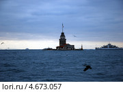 Девичья (Леандрова) башня. Стамбул, Турция (2011 год). Стоковое фото, фотограф Светлана Колобова / Фотобанк Лори