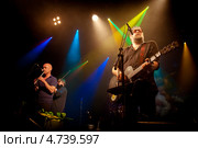Концерт группы "Аквариум" в клубе "Космонавт". Борис Гребенщиков (2013 год). Редакционное фото, фотограф Ольга Визави / Фотобанк Лори