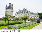Замок Шенонсо (Château de Chenonceau). Долина реки Луары. Франция (2013 год). Стоковое фото, фотограф E. O. / Фотобанк Лори
