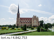 Костёл Пресвятой Троицы , Гервяты, Беларусь (2013 год). Стоковое фото, фотограф Михаил Широков / Фотобанк Лори
