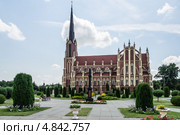 Костёл Пресвятой Троицы , Гервяты, Беларусь (2013 год). Стоковое фото, фотограф Михаил Широков / Фотобанк Лори