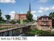Костёл Пресвятой Троицы, Гервяты, Беларусь (2013 год). Стоковое фото, фотограф Михаил Широков / Фотобанк Лори
