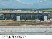 Санкт-Петербург. Аэропорт Пулково. Вид на здание нового централизованного пассажирского терминала (2013 год). Редакционное фото, фотограф Александр Тарасенков / Фотобанк Лори